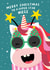 Funny Unicorn Christmas Card for Niece created by Macie Dot Doodles