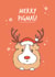 Guinea Pig Reindeer Christmas Card created by Goofy Guineas