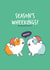 Guinea pig Season Wheekings Christmas Card created by Goofy Guineas