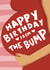 Cute Happy Birthday from the Bump Birthday Card created by Running with Scissors