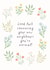 Funny Floral New Home Card - Good Luck - Good Luck Convincing Your New Neighbours You're Normal! created by by Rachel Manzano