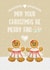 cute gingerbread gay couple christmas card created by Mo&Co