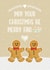 cute gingerbread gay couple card created by Mo&Co