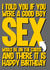 Rude Birthday Card for Husband / boyfriend - sex based joke created by Blind Faith