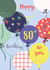 Classic 80th Birthday Card - Balloons created by Sazerelli Designs