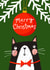 Cute Mischievous Cat Christmas Card To Send To Your Family And Friends created by Nicola Watson