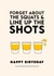 Funny birthday card for the gym bunny in your life who still likes to party. created by Pig + Plums