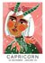 BEAUTIFUL ART ZODIAC CARD FOR CAPRICORNS. PERFECT FOR HER. created by NICHOLA COWDERY ILLUSTRATIONS 
