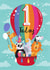 1st Birthday - Age - for kids - cute - Balloon created by Dalia Clark Design