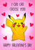 I chu chu chose you! Cute Pikachu Valentines Card created by Poppy & Mabel