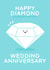 Cute Diamond Wedding Anniversary Card For Significant Other - Happy Diamond created by ItsJessica