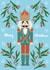 Nutcracker Christmas Greetings Card created by Chloe Penn Illustration