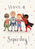 A lovely card for your little Super Hero created by Love Lucy Illustration