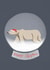 Cute Christmas Card - Polar Bear Snow Globe - Merry Christmas created by Sophie F Milne
