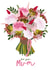 Pretty Card for a Special Mum - Bouquet for Mothers - Birthday - Mother's Day created by Hannah Rogers