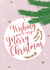 Christmas card - Merry Christmas - loved one - pink and white Christmas card created by Rainee Collections