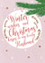 Christmas card for HUSBAND - partner card - loved one Christmas card - winter created by Rainee Collections