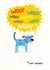 Woof woof - dog barking birthday design created by Pencilface