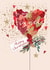 Cute Chriastmas Card - Heart Balloon - Fiancee Merry Christmas created by Louise Tiler