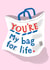 Cute, Funny Valentine - You're My Bag For Life - Value plastic shopping bag created by @AimeeStevens.Design