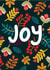 Beautiful JOY Christmas card created by Cake and Crayons