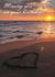 Beautiful heavenly birthday card - Beach sunset with heart created by Carly Wootton