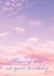 Pretty heavenly birthday card - Pink cloudy sky created by Carly Wootton