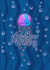 Cute Jellyfish Go / Glow Your Own Way - leaving - good luck - encouraging - pun created by Leela Taylor