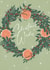 Wreaths and Christmas wishes card created by S Travers Designs