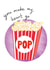 Popcorn Valentine Card - cute card for any romantic occasion created by Tarot Close Design
