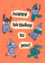 Dance party Birthday Card - cute and playful! created by Vicky Hughes
