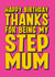 Heartfelt Birthday Card - For Step-Mum - Thank You created by Blind Faith
