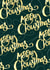 Golden chic Merry Christmas card created by Thetypographicstudio