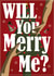 classic Christmas proposal card for special beloved other will you marry me created by omar elmoudden