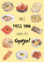 Fun, Good Luck Leaving Card for Friends and Family - Asian food Miss You created by Sarah Moffatt