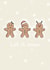 Merry Christmas! Cute Mini Gingerbread Trio created by Scribble + Print Co