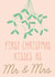 First Christmas card for husband and wife - Mr and Mrs - Couple’s 1st Christmas created by Designs by Louise