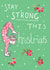 Yoga & Nature Themed Christmas Card - 'Stay Strong this Christmas' created by ROSE + DAFF