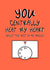 You Centrally Heat My Heart - Topical - Valentine’s Day Card - Anniversary Card created by Muses & May