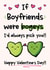 Funny Bogey Valentines Day Card For Boyfriend created by The Laughing Sloth