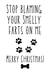 Christmas Card from the Dog. Stop blaming your farts on me. created by Woolly Mammoth Media