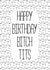 Birthday Card for a friend, brother, sister - Happy Birthday Bitch Tits created by Bella Bespoke
