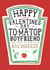 Funny Boyfriend Valentines Card, Happy Valentines Day-Heinz Tomato Ketchup Sauce created by  la la la     Designs