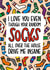 Socks Valentines Day Card | Funny Anniversary Card created by TeePee Creations