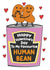 Human Bean Valentine's Day Card - Funny love card for your favourite human bean! created by Cheeky Chappy