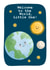 New Baby Card, Welcome to the World - Cute Planets - Gender Neutral Newborn Card created by Illustrated by Aimee