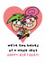 Cute Birthday Card - Two Halves Of A Whole Idiot created by SeariouslyCreative