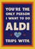 Cute Valentine’s Day Card for your partner- Aldi’s special trips. created by Kasia Cards