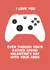 Cheeky Valentine’s Day Card - Xbox - Gaming - Controller created by Soph AC Studio