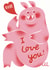 Cute Piggy Valentine’s Card - Babe I Love You! created by Yan Yu Lee